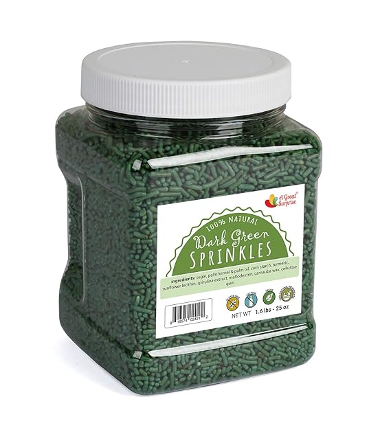Natural Sprinkles 1.6 Pound (Dark Green) Grocery