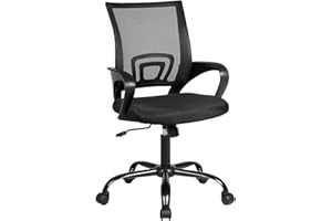 Lennox Furniture Ergonomic Office Chair Computer Chair Desk Chair with Lumbar Support Swivel and Adjustable Height Mesh Fabri