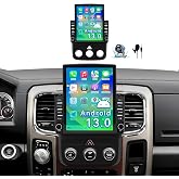 OSEMALL Android 13 Car Stereo Radio Compatible with Dodge Ram 1500 2500 3500 2013 2014 2015 2016 2017 2018(Manual AC),9.7 Inch Head Unit Support Bluetooth,Wireless CarPlay Android Auto,2+64