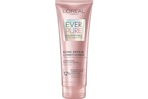 L'Oreal Paris Bonding Conditioner for Color Treated Hair, Strengthen and Repairs Weak Hair Bonds, Sulfate Free & Vegan Hair Care, EverPure, 6.8 Fl Oz