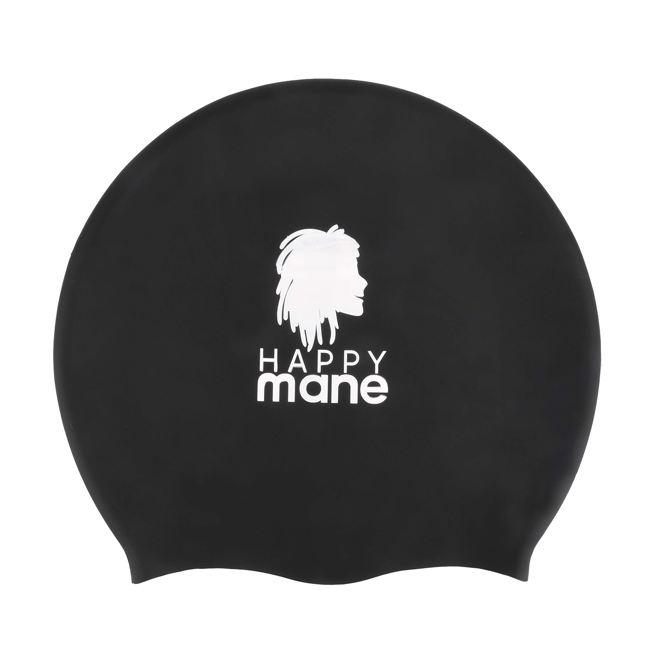 Happy Mane Silicone Swim Cap for Braids and Dreadlocks, Large Swim Cap