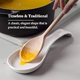 WM Bartleet & Sons Traditional Porcelain Spoon Rest - White Ceramic view 3