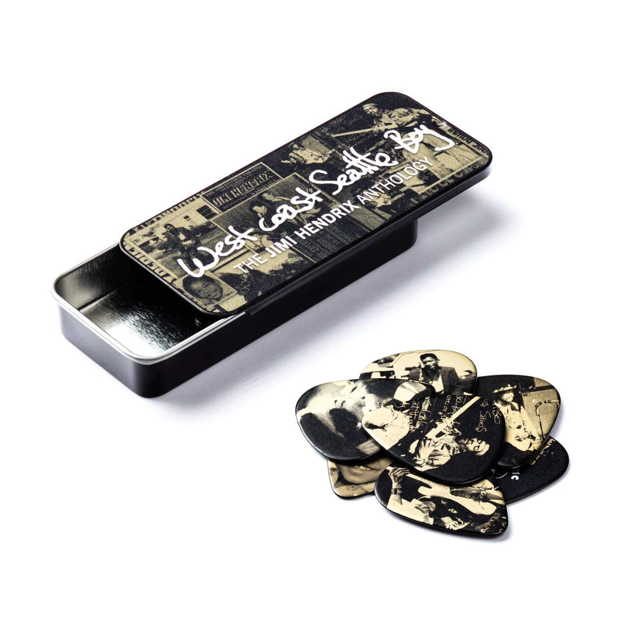 DUNLOP JHPT10H 12 PICKS TIN BOX JIMI HENDRIX HEAVY