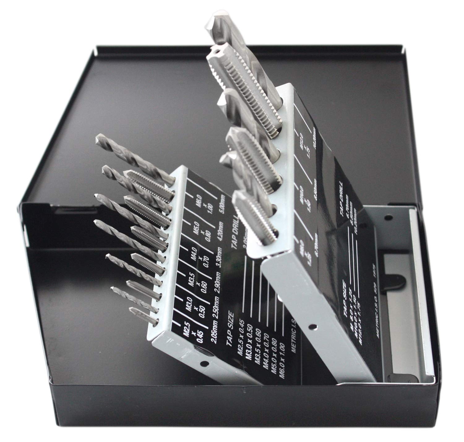 Accusize Industrial Tools 18 Pc Hss Tap and Drill Set, Metric, 0001-0052: Industrial & Scientific