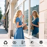 FILMGOO Window Film One Way Mirror Silver 60x200cm Privacy Heat Control view 4