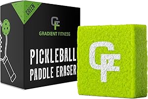 Gradient Fitness Pickleball Paddle Eraser, Pickle Ball Racket Natural Cleaner, Efficiently Removes Ball Residue, Dust, Dirt, 