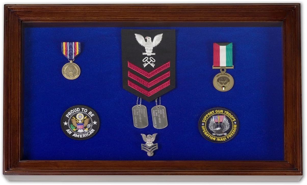 Military Award Shadow Box Display Case - Large