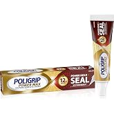 Poligrip Power Max Power Hold plus Seal Denture Adhesive Cream, 2.2 oz | Denture Cream for Secure Hold, Flavor-Free, Strongest Hold And Food Seal