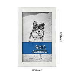 ArtToFrames 9x15 Inch White Picture Frame, This