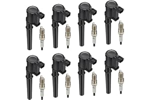 BDFHYK Ignition Coils UF191 and Iridium Spark Plug SP493 Compatible with Lincoln Aviator Avanti,Compatible with Mercury Marauder Panoz Esperante GT Mustang 4.6L 5.4L 6.8L Replaces DG543 C1128 Set of 8