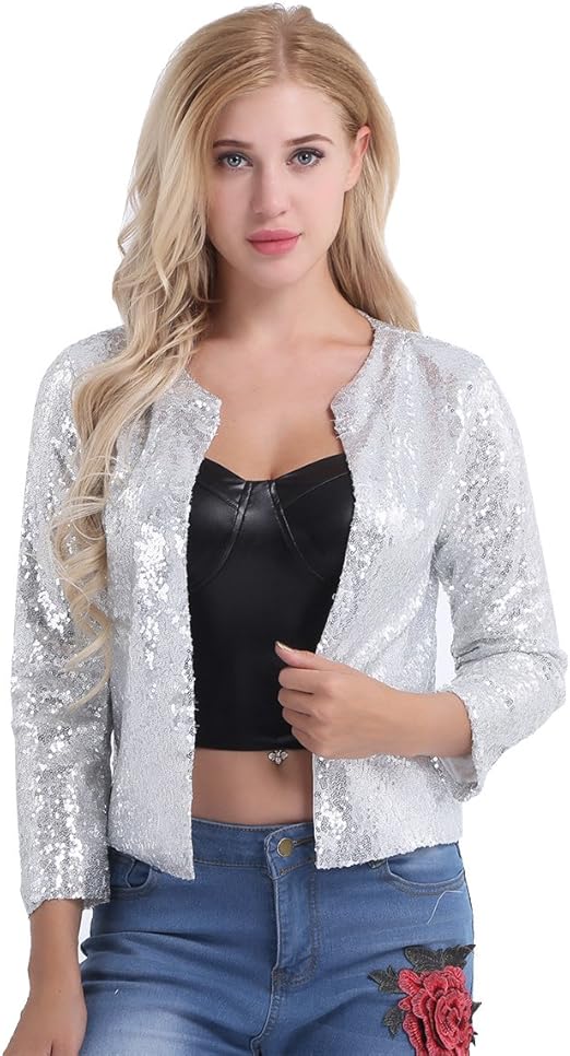 silver shrug cardigan