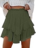 Lepunuo Womens Shorts High Waisted Skorts Flowy
