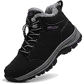 Moodeng Women's Winter Snow Boots Outdoor Hiking Boots Warm Waterproof Ankle Booties for Walking and Anti-Slip