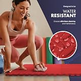 KAYMAN Gym Floor Nonslip Interlocking EVA Mats 60x60cm Red 4 Pack 15.5 sq ft view 6