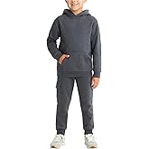 Coney Island Boys Sweatsuit Set - 2 Piece Athletic Soft Fleece Pullover Hoodie Sweatshirt and Cargo Sweatpants for Boys
