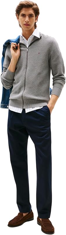 Chino Homme Harlem Satin Relaxed Fit, Bleu (Desert Sky), 34W/31L — photo 4 sur 7