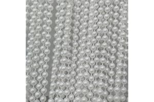 Okllen 60 Pack Faux Long Pearl Necklace for Women, Fake Pearl Necklace Bulk, 1920s White Faux Pearl Beaded Strand Necklace for Costume Party Jewelry Wedding Bridal Shower Tea Party Birthday Decor