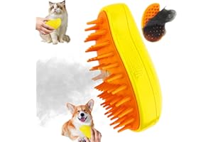 LELEAN Cat Steam Brush - Steamy Pet Brush Grooming Tool for Shedding and Cleaning - Best Cat Hair Brush with Water 3 in 1 Multifunctional Silicone Steamy Cat Pet Brush dog massager Brushes