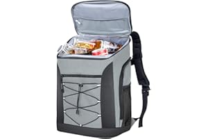 VANLY DESIGN Men's and Women's Large Waterproof Insulated Cooler Backpack, Camping, Beach, Fishing, Picnic, Travel, Outdoor Leak Proof Cooler Backpack, 30 Liters, 48 Cans