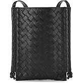 WHAT GOES AROUND COMES AROUND Women's Pre-Loved Bottega Intrecciato Small Flat Loop Crossbody Bag