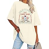 FLOYU Women Belle's Book Shop Shirt Princess Belle T-Shirt Book Lover Tops Casual Magic Kingdom Short Sleeve Shirt