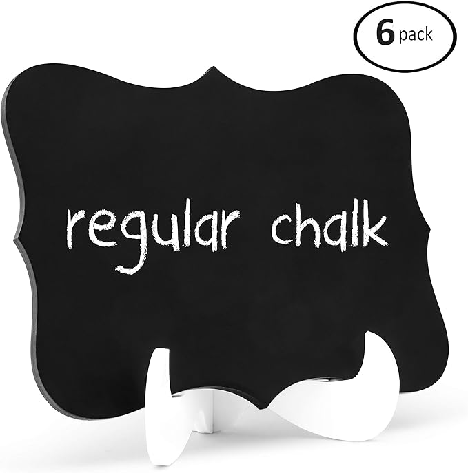 Mini Chalkboard Signs Acrylic with Easel Stand, Uses Both