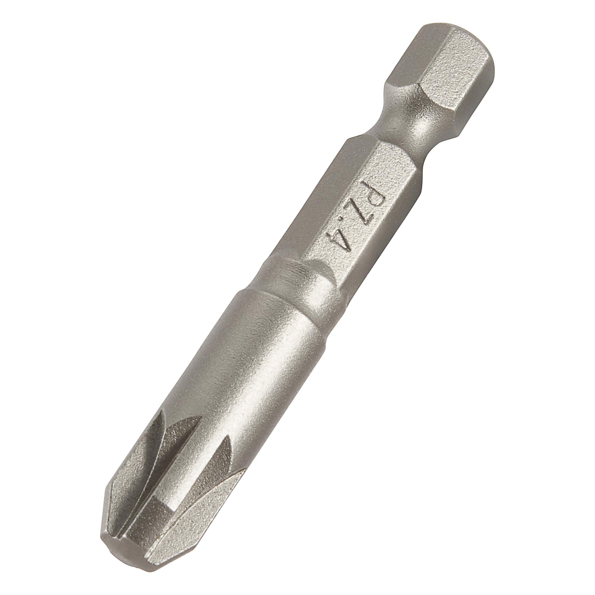 Trend Snappy Pozi No.4 50mm Insert Bit, Pack of 2, High-Grade Steel, 1/4 Inch Hex Shank, SNAP/PZ/4