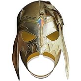 ESCORPION Lycra (PRO-FIT) Adult Lucha Libre Wrestling Mask (Pro-Lycra) All Golden Mask
