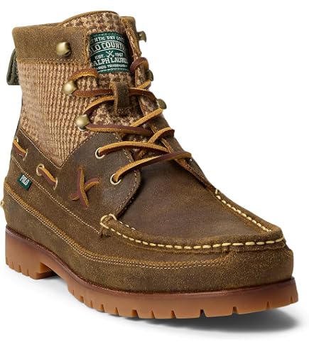 Amazon.com | Polo Ralph Lauren Asher Leather Wingtip Boot  display picture 2