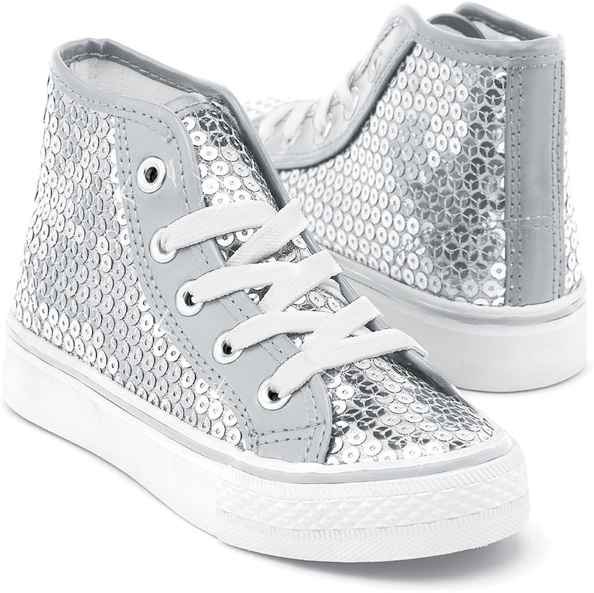 black sequin high top sneakers