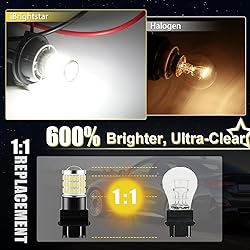 iBrightstar 3157 LED Bulb White, 4157 3156 LED