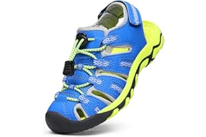 DREAM PAIRS Boys Girls Summer Outdoor Athletic Sport Sandals Walking Hiking Hook and Loop Adjustable Multicolor for Toddler/Little/Big Kids