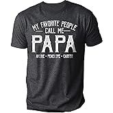 Personalized Grandpa Dad Shirt, Custom Papa Grandkids Name Shirt - Christmas Fathers Day Grandpa Dad Gifts