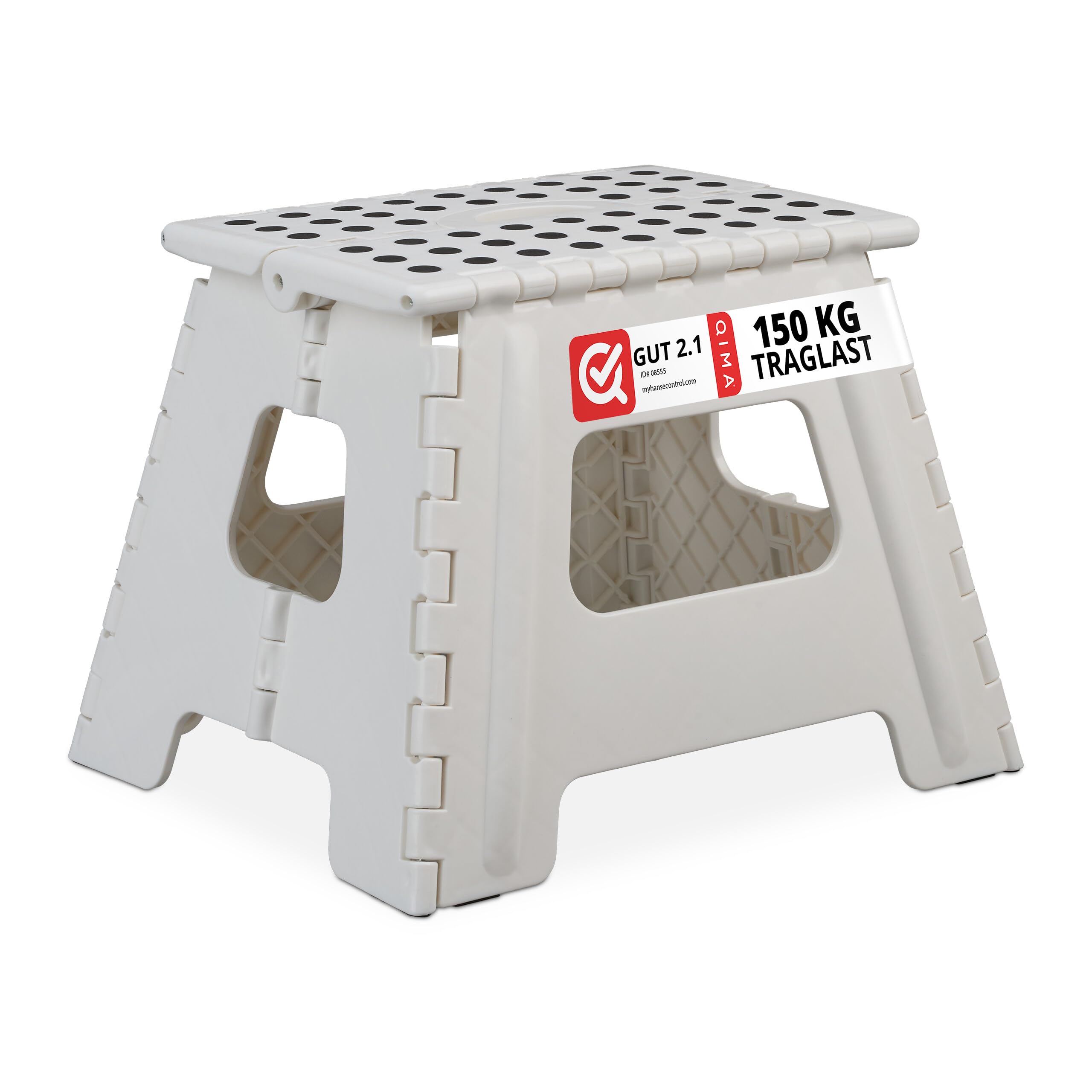 Relaxdays Folding L, Portable, Step, Kids’ Bathroom Stool for up to 120 kg, Plastic, 32.5 cm Tall, One Size