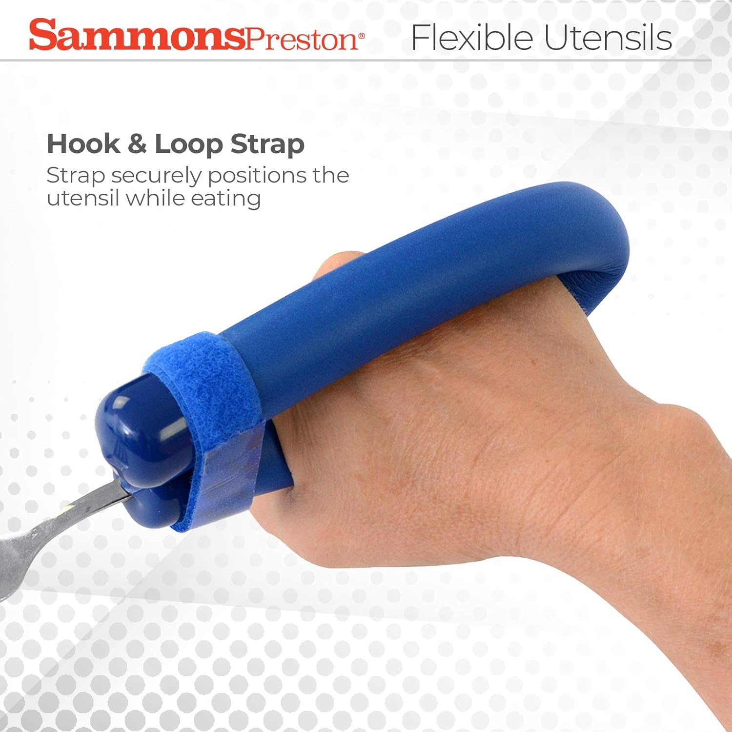 Sammons Preston Flexible Fork with Foam Handle, Bendable Foam Handle Allows for a Customize Hold on Grip Fork, Adaptive Utensil with Customizable Cutlery for Disabled, Handicapped, Elderly: Health And Personal Care: Industrial & Scientific