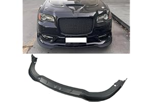 skkyoro Front Bumper Lip Splitter 3Pcs V3 Style Compatible with For Chrysler 300 C S SRT 2015-2023 (Matte Black, SRT style)
