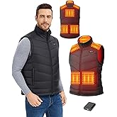HILLSLTR Heated Vest for Men with 18400mAh 7.4V Battery Pack，Electric Warming Vest with Pockets