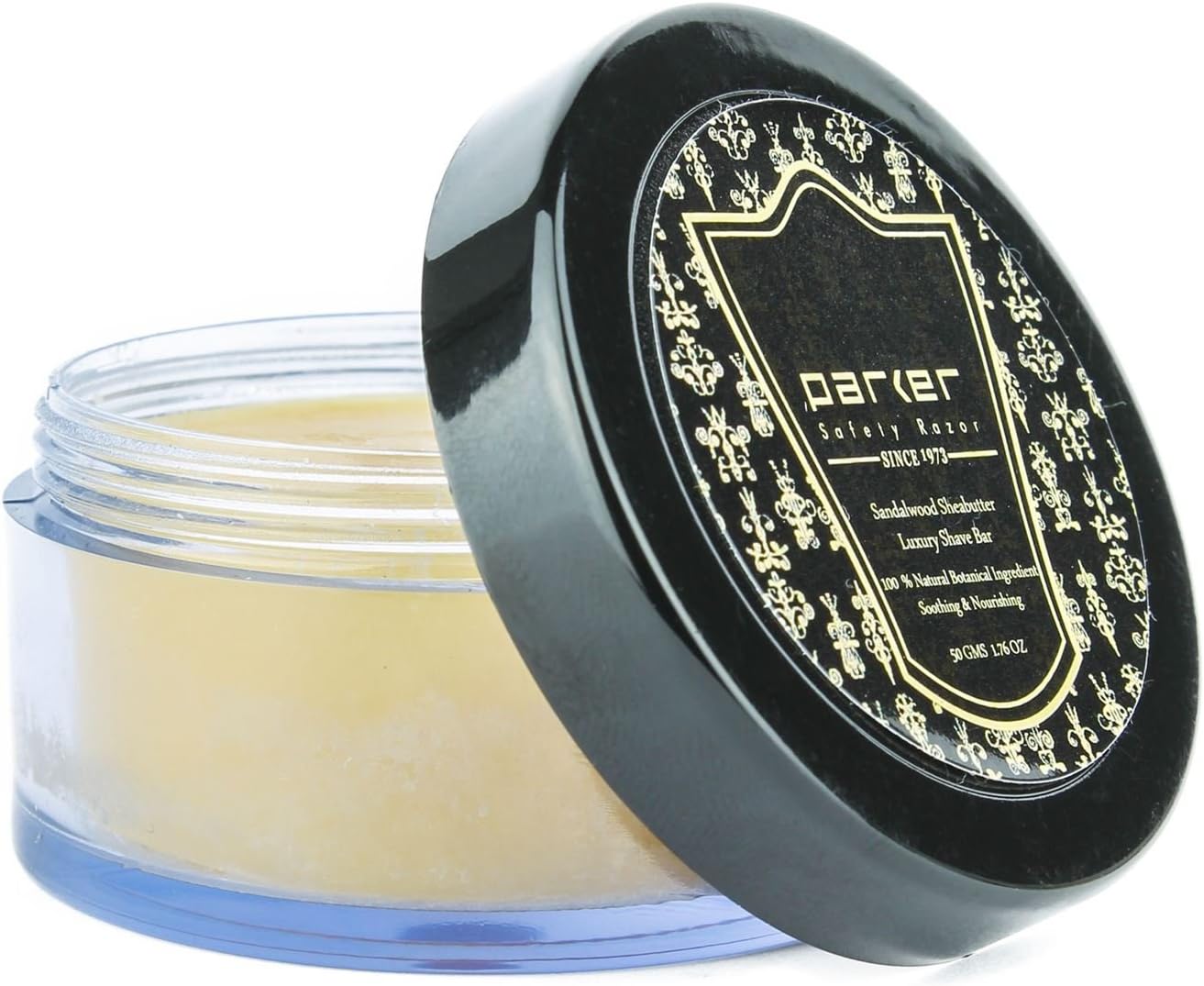 Parker Sandalwood & Shea Butter Luxury Travel Shave Soap Bar 50g