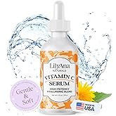 LilyAna Naturals Vitamin C Serum for Face - Face Serum with Hyaluronic Acid and Vitamin E, Anti Aging Serum, Reduces Age Spot