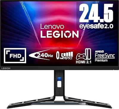 Lenovo Legion R25f-30 24.5" FHD 1080p 240Hz VA Gaming Monitor 0.5ms AMD FreeSync