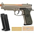 Soft Bullet Gun, Toy Guns for Boys, Shell ejecting Toy Guns That Look Real, Realistic Toy Foam Blaster Guns, Fake Toy Model Stress Shot Toy Gun Pistol Best Gift for Kids Boys Grils 8-12 (Sand)