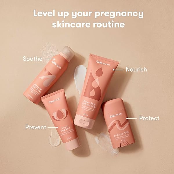 FRIDA MOM STRETCH MARK CREAM, EASTER BASKET STUFFER, MOISTURIZING LOTION FOR STRETCH MARKS AND PERINEAL MASSGES WITH VITAMIN E, 2.5OZ