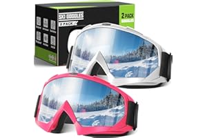 OXG Ski Snowboard Goggles for Men Women, UV Protection Ski Snow Goggles for Adult Youth Winter Snow Sports