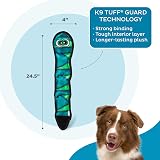 Outward Hound Invincibles Blue Snake Plush Dog Toy Large 3 Squeakers view 3