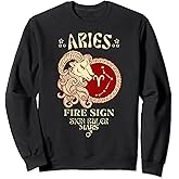 Aries Zodiac Fire Sign Sweatshirt