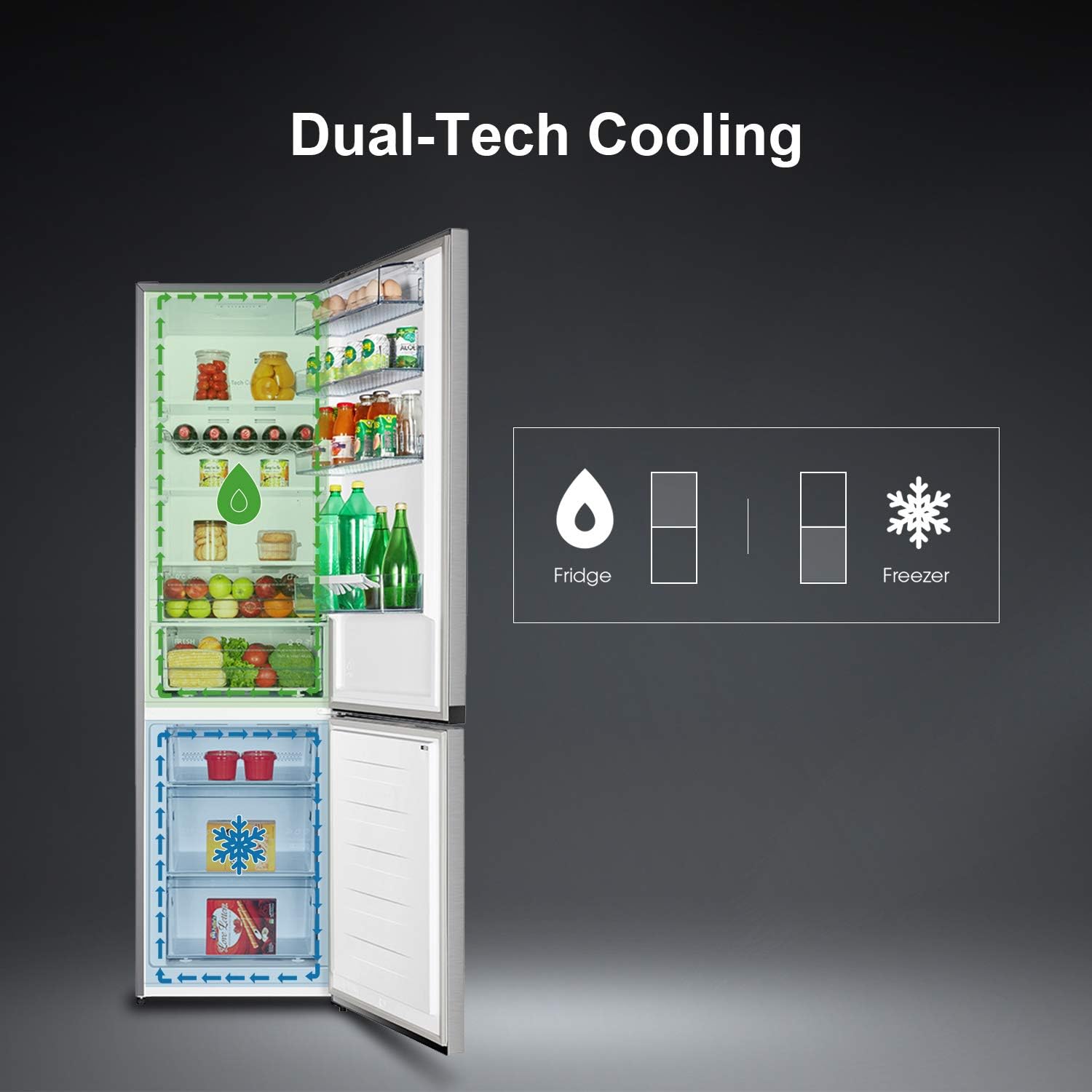 Hisense Rb438n4ec2 Built In Fridge 334 L A Stainless Steel Freezer 334 L Sn T 12 Kg 24 H A New Compartments Stainless Steel Amazon De Home Kitchen