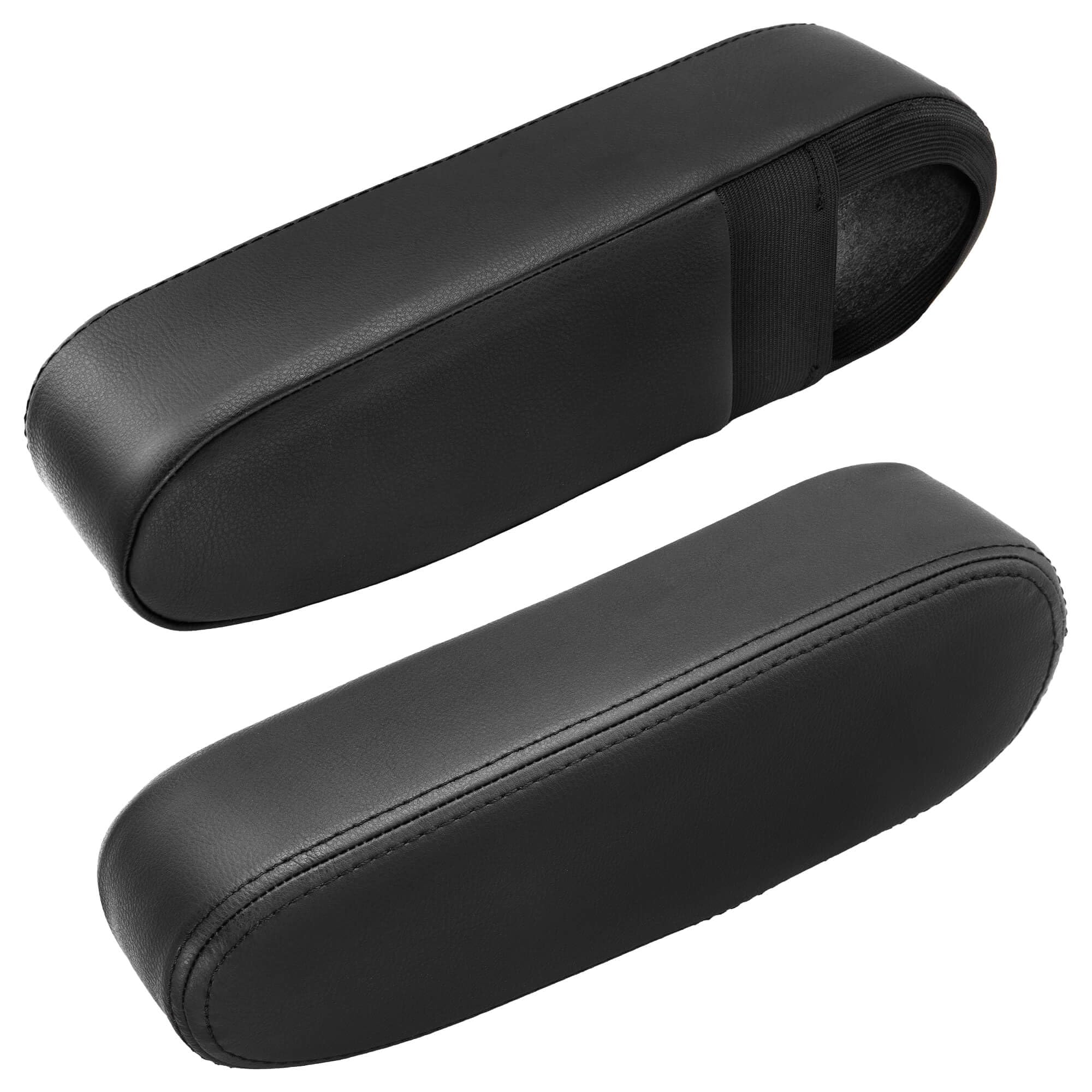 Photo 1 of KBH Seat Armrest Cover for Nissan Titan & Armada 2004 2005 2006 2007 2008 2009 2010 2011 2012 2013 2014 2015, Interior Accessories, Arm Rest Cover for Car, Vinyl Leather, 1 Pair, Black