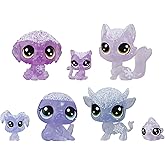 Littlest Pet Shop Frosted Wonderland Pet Friends Toy, Purple Theme, Includes 7 Pets, Ages 4 & Up