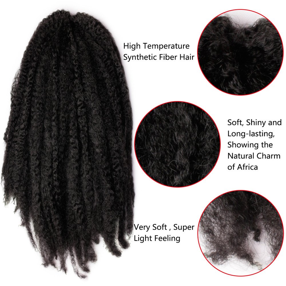 Carina 3 Bundles Afro Kinkys Curly Hair Extensions Long Afro Kinky