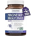 High Absorption Magnesium Bisglycinate Capsules - Clinically Validated Buffered and Chelated Magnesium Supplement - 1 Daily Vegan Capsule with Lab Verified Gentle Magnesium 200mg (4 Month Supply)